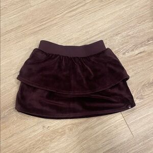 Athleta Girl Elegant Velvet Skirt in Deep Burgundy